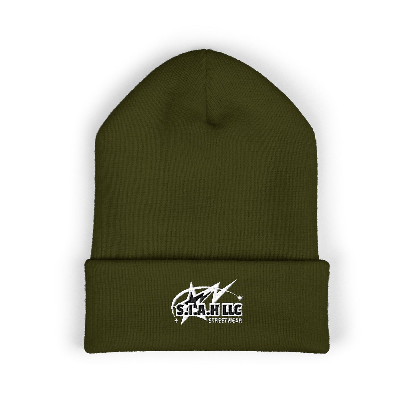 S.I.A.H "Shockwave Standard" (White Edition) Classic Cuffed Beanie