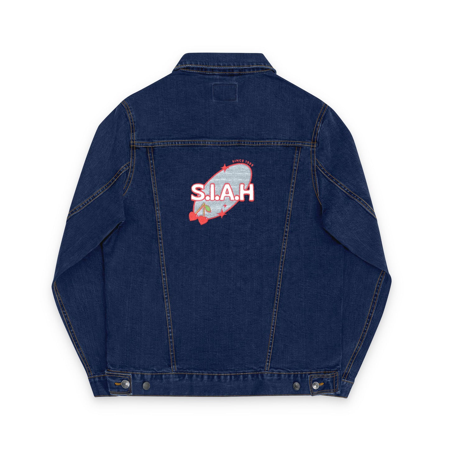 S.I.A.H "Cherry Genesis" Unisex Denim Jacket (Embroidery)