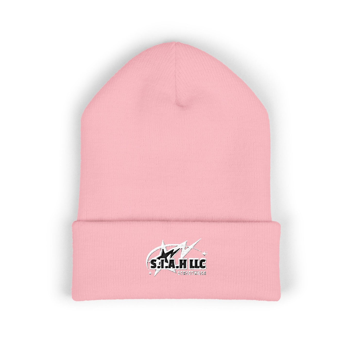 S.I.A.H "Shockwave Standard" (White Edition) Classic Cuffed Beanie