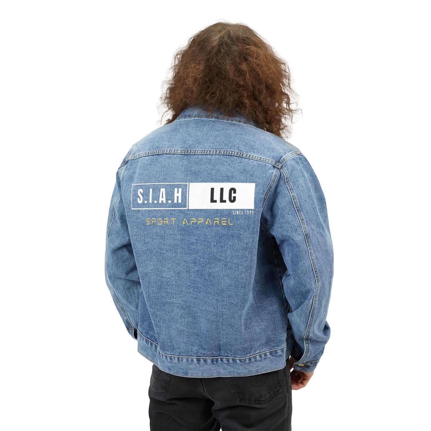 S.I.A.H "Grid Authority" Men's Denim Jacket
