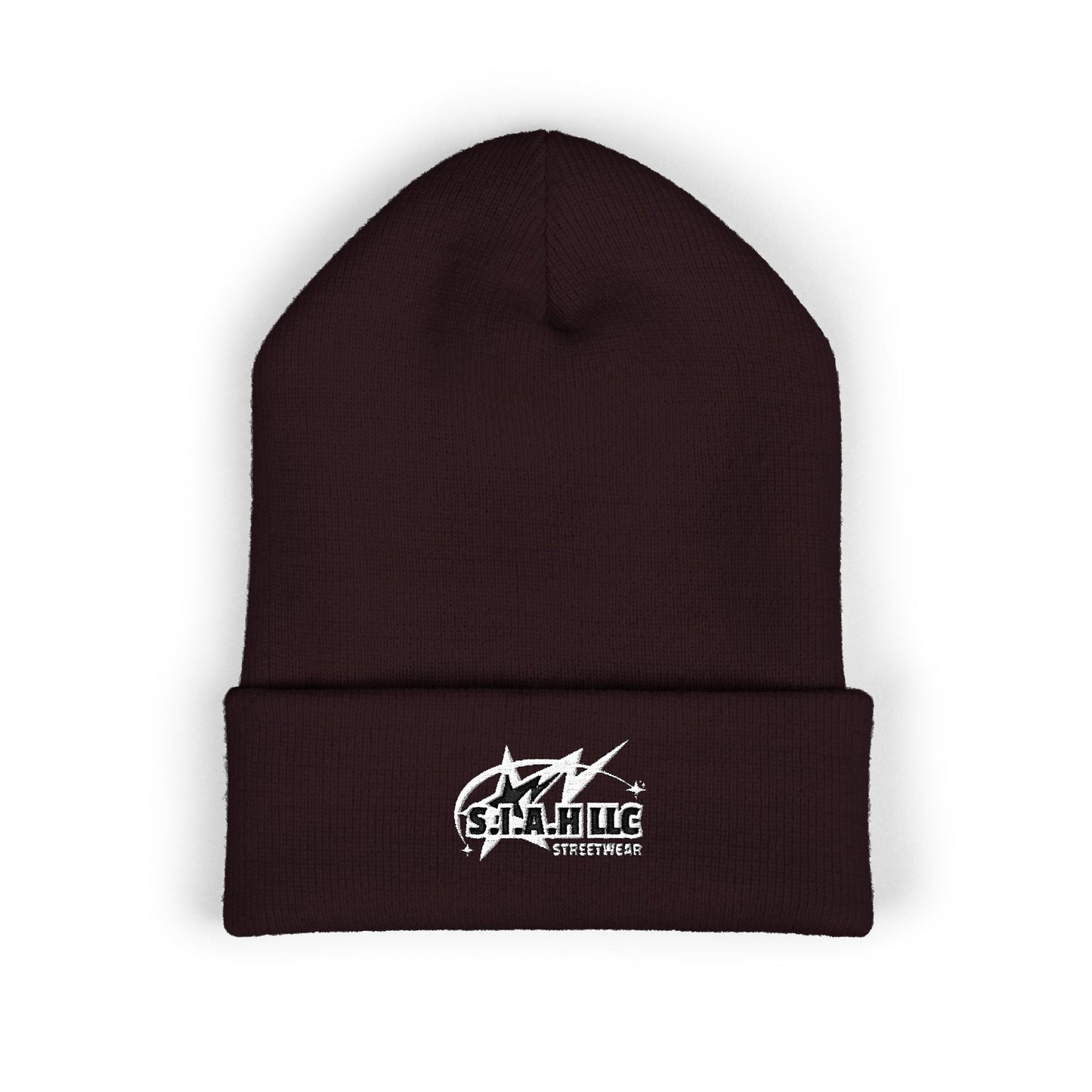 S.I.A.H "Shockwave Standard" (White Edition) Classic Cuffed Beanie