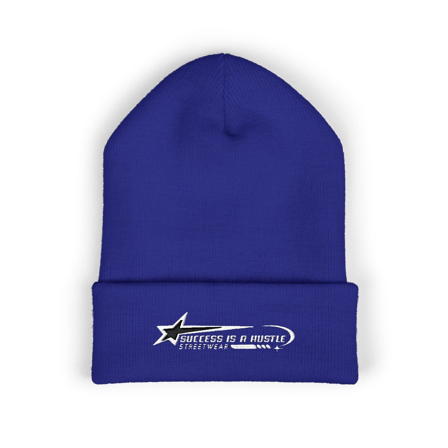 S.I.A.H "Hustle Orbit" (White Edition) Classic Cuffed Beanie