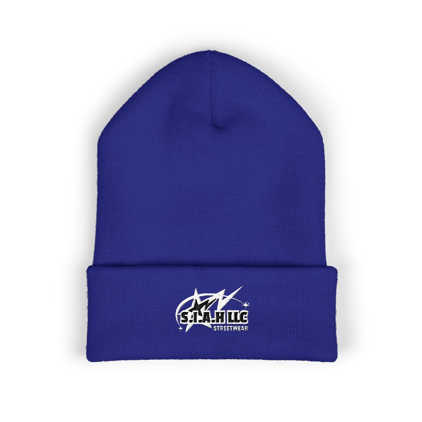 S.I.A.H "Shockwave Standard" (White Edition) Classic Cuffed Beanie