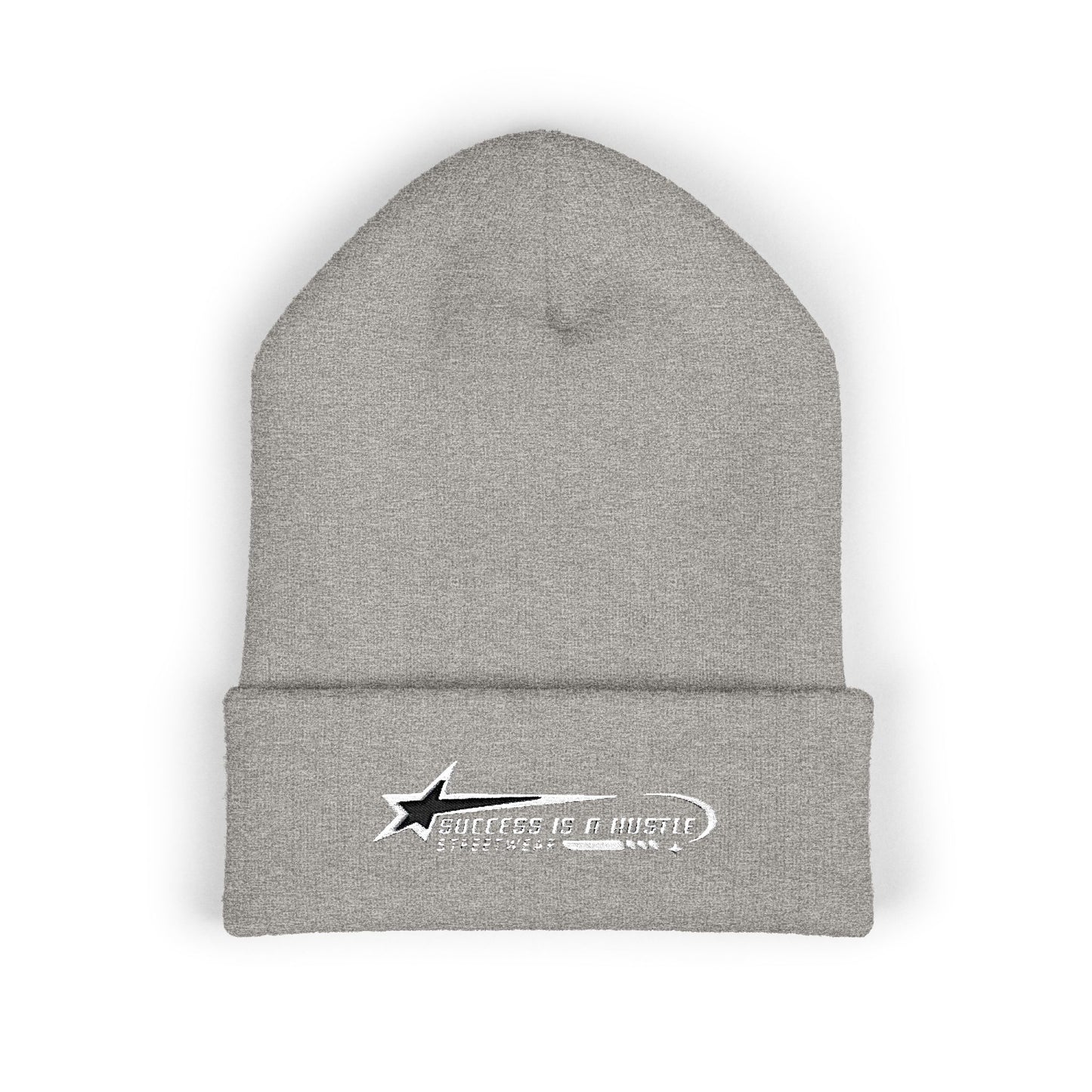 S.I.A.H "Hustle Orbit" (White Edition) Classic Cuffed Beanie