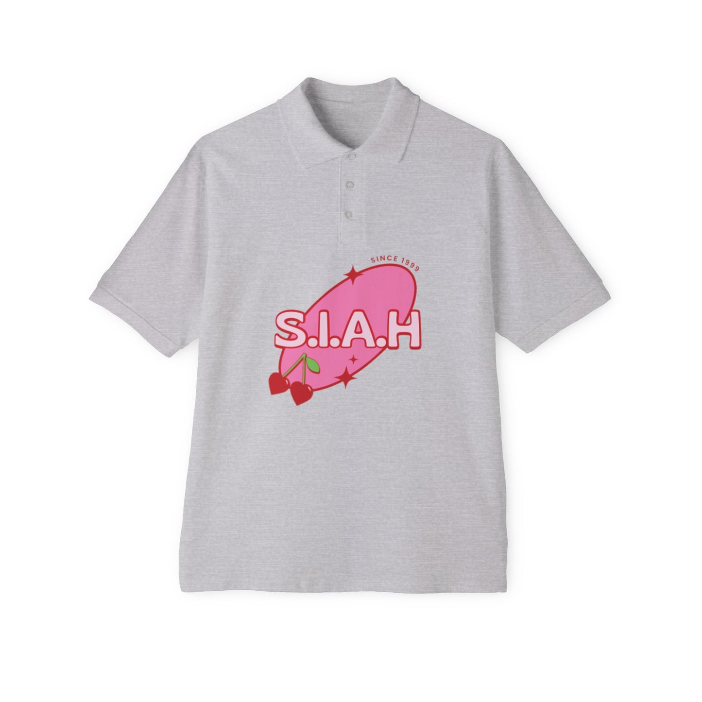 S.I.A.H "Cherry Genesis" Men's Piqué Polo
