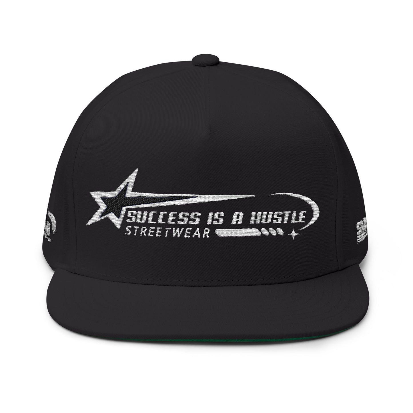 S.I.A.H "Hustle Orbit" (White Edition) Flat Bill Cap