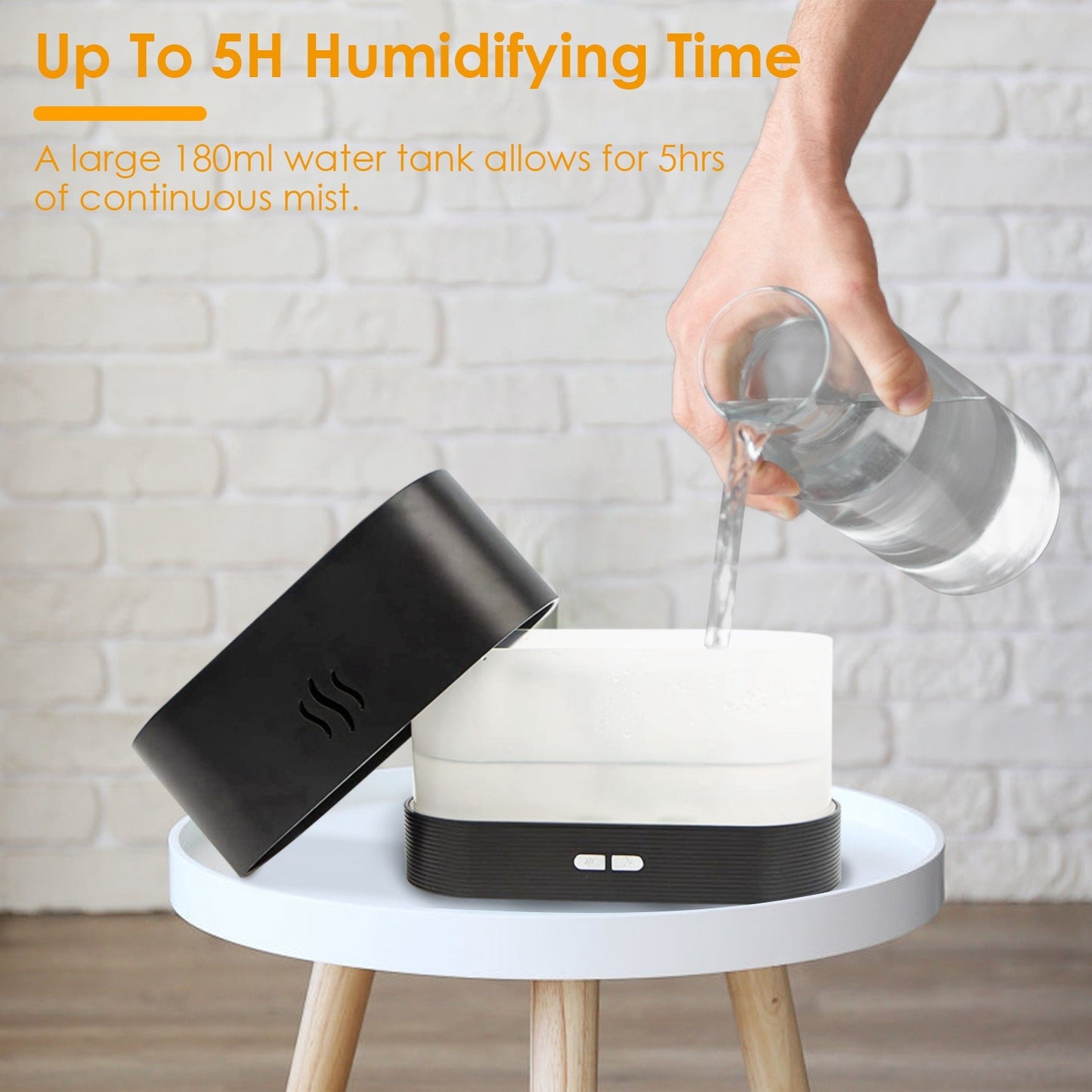 Ultrasonic 20ml Cool Mist Aroma Humidifier Essential Oil Diffuser