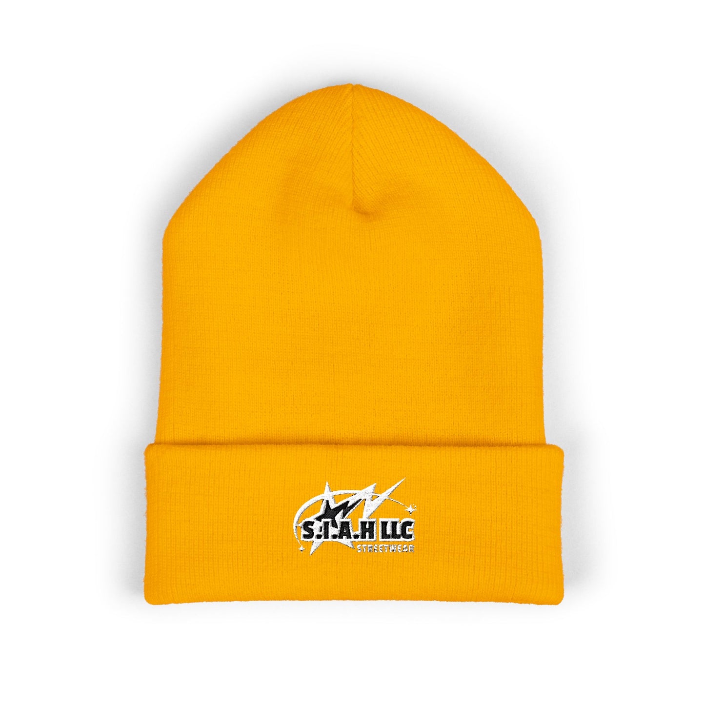 S.I.A.H "Shockwave Standard" (White Edition) Classic Cuffed Beanie