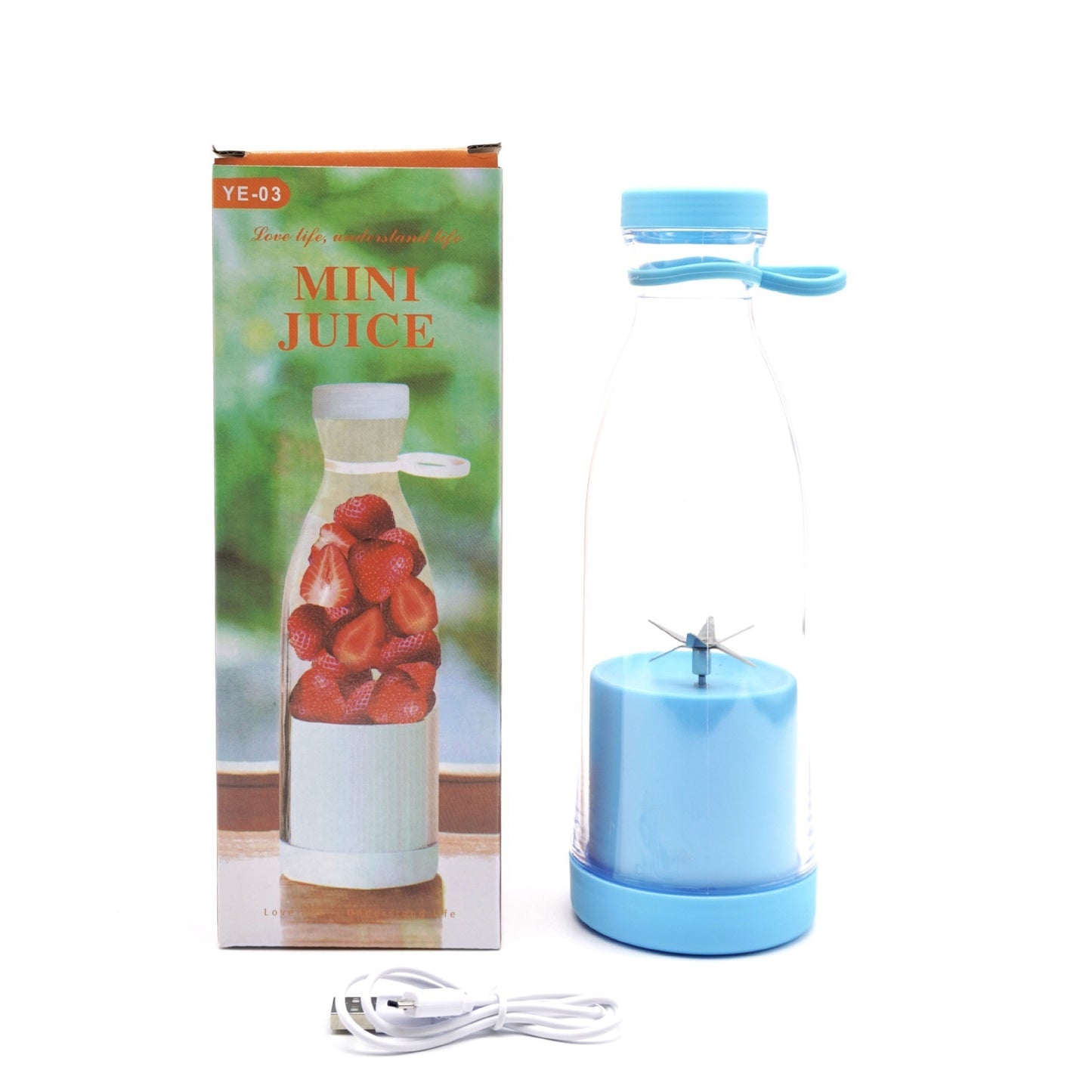 USB Electric Household 6-Leaf Cutter Head Wine Bottle Juicer Cup
