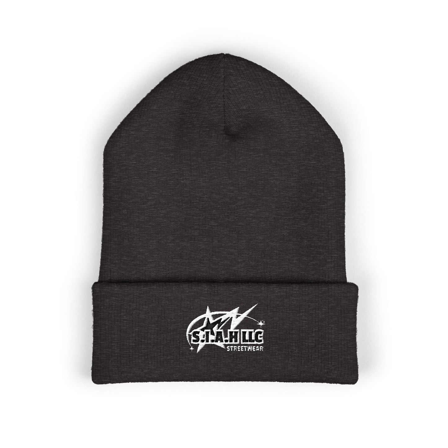 S.I.A.H "Shockwave Standard" (White Edition) Classic Cuffed Beanie