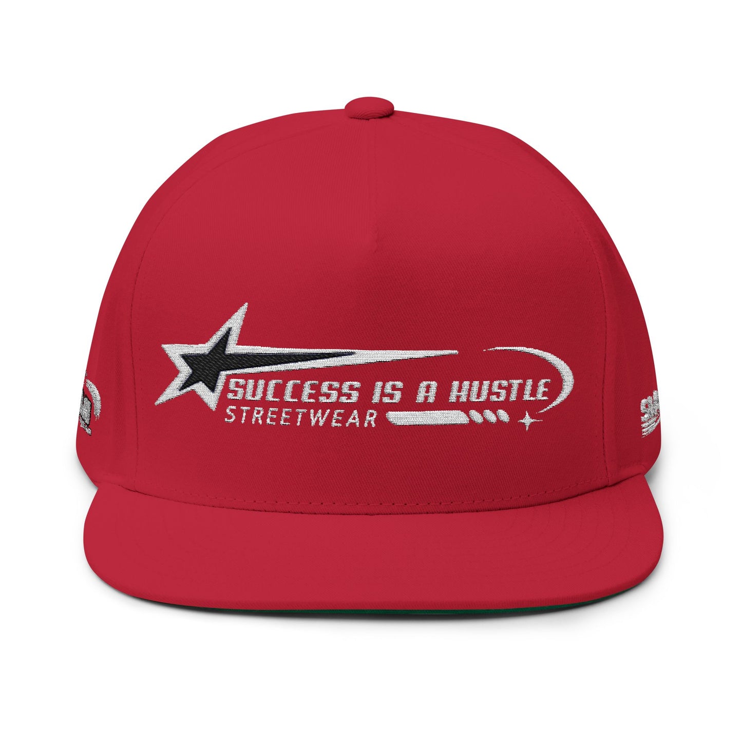 S.I.A.H "Hustle Orbit" (White Edition) Flat Bill Cap