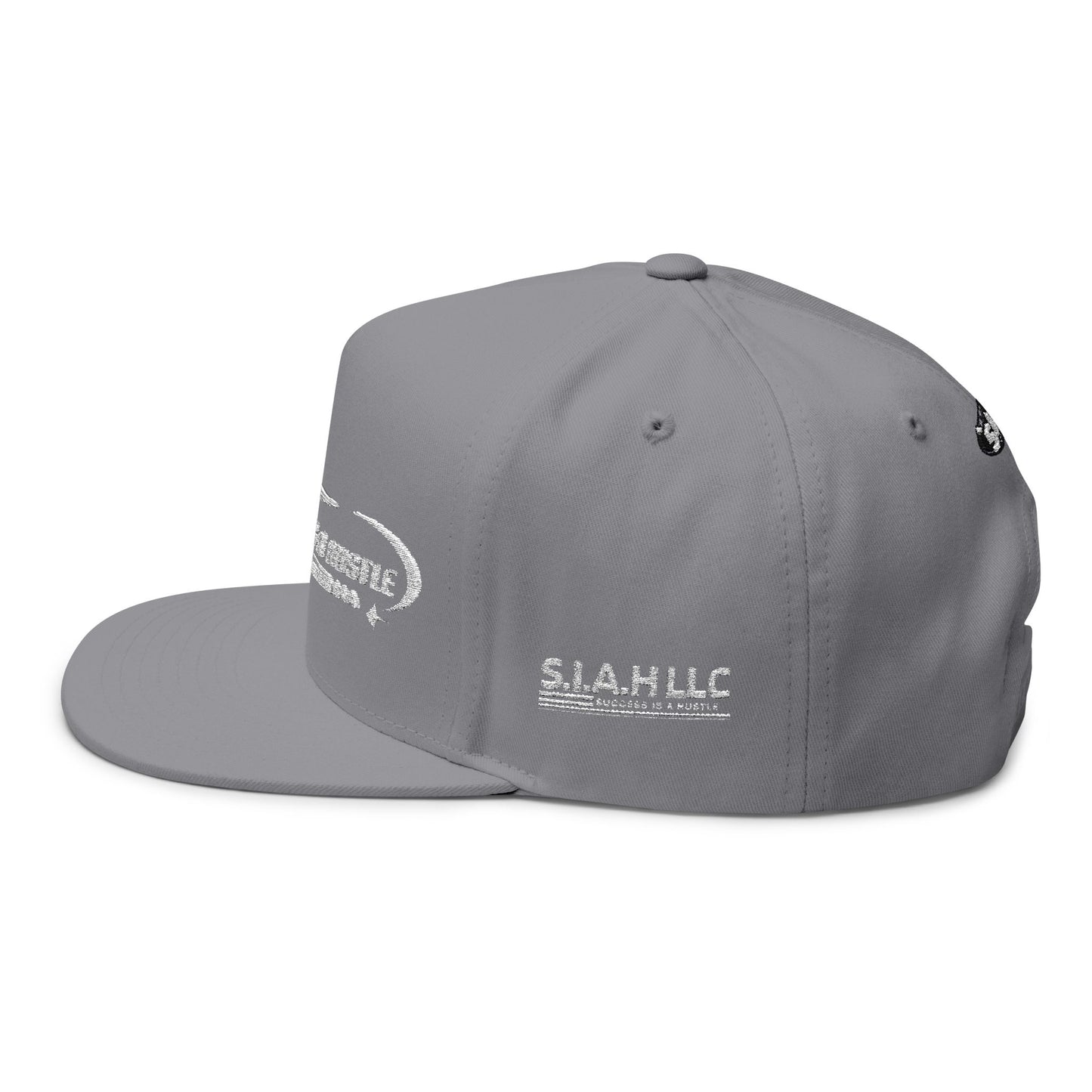 S.I.A.H "Hustle Orbit" (White Edition) Flat Bill Cap