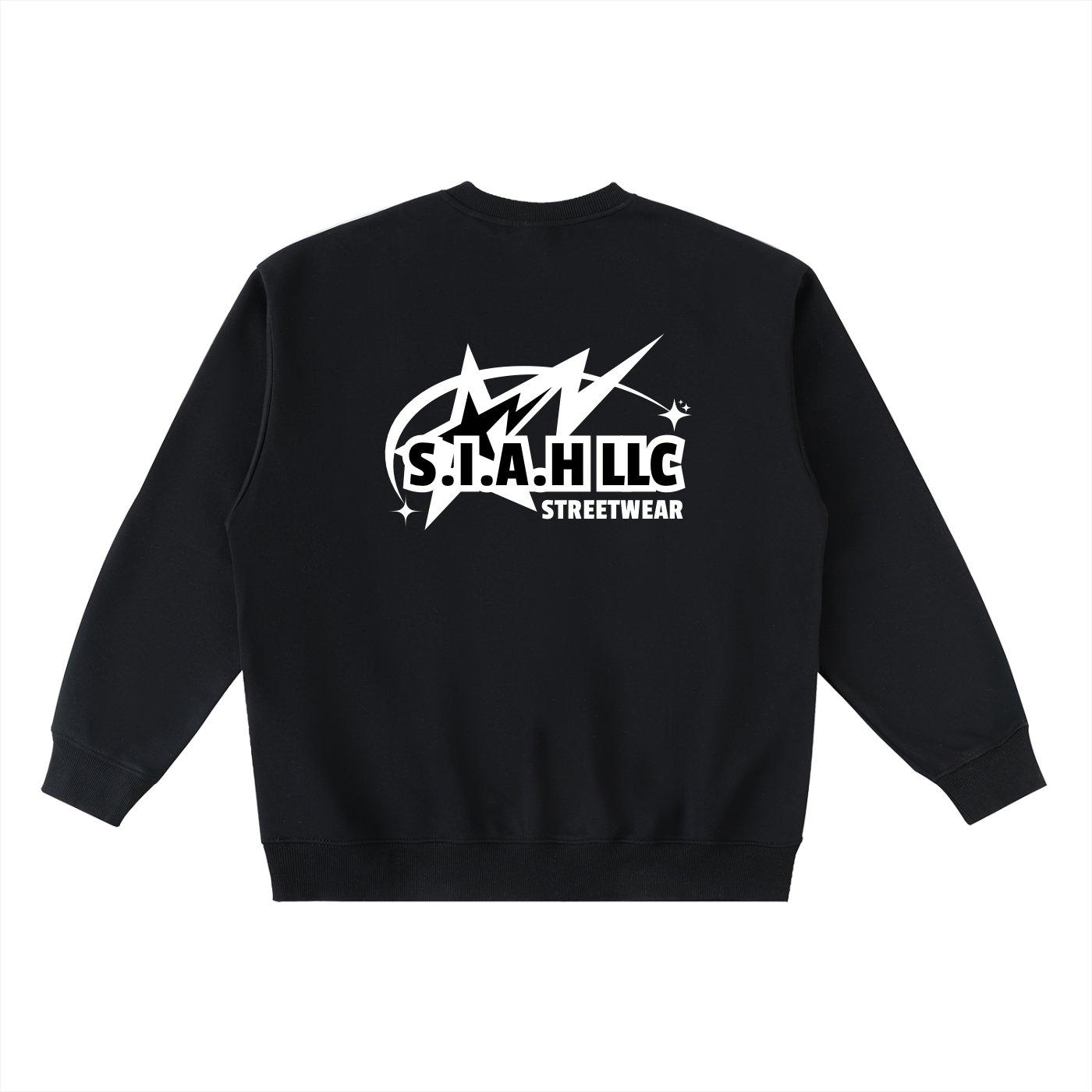 Oversized Crewneck Taped Sweatshirt