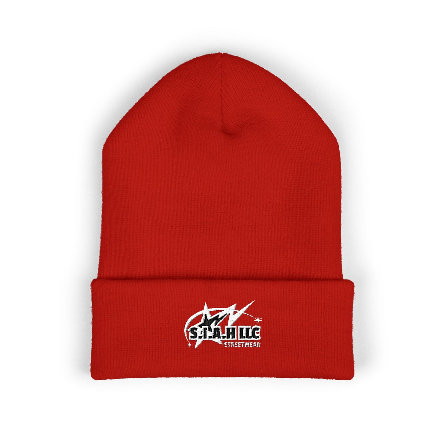 S.I.A.H "Shockwave Standard" (White Edition) Classic Cuffed Beanie