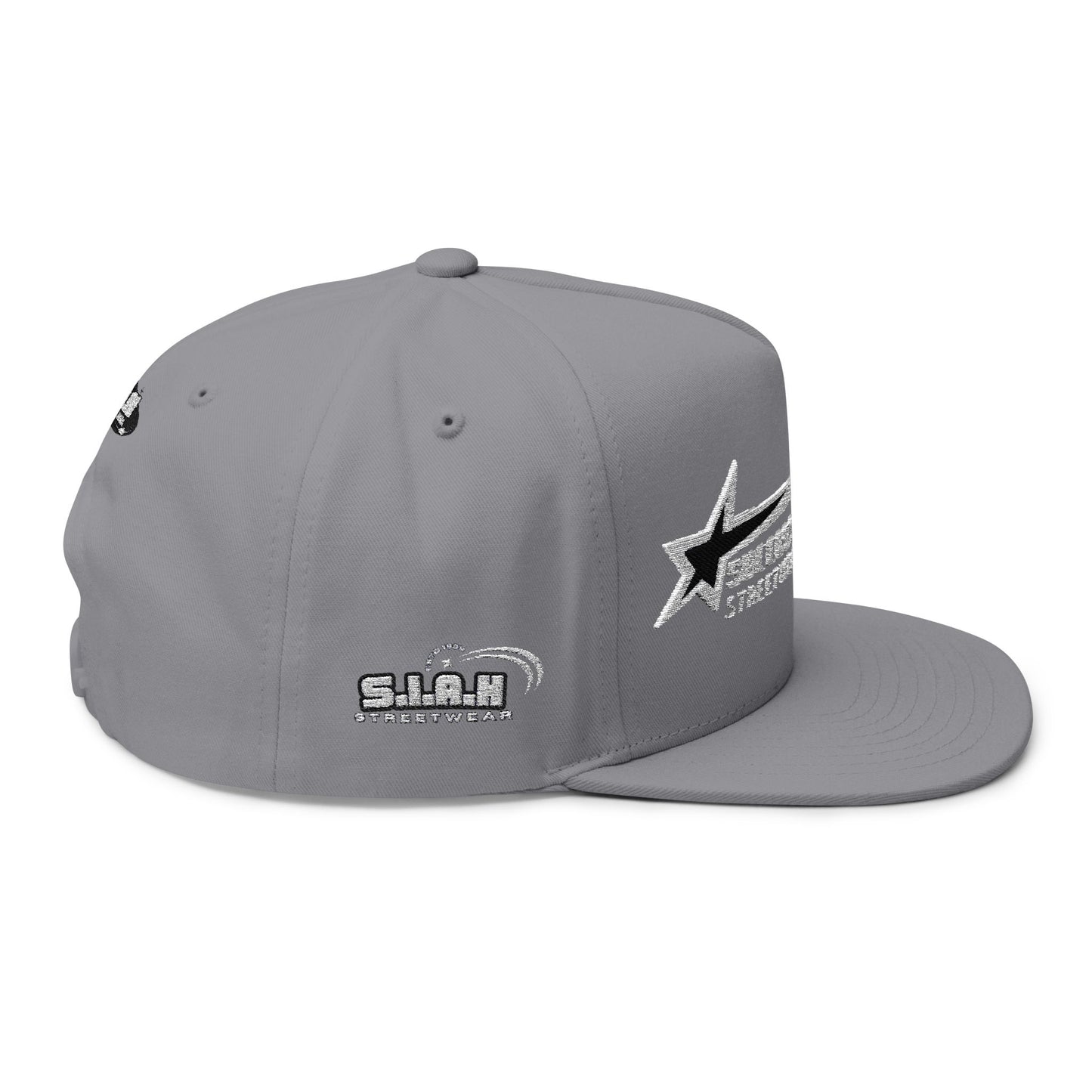 S.I.A.H "Hustle Orbit" (White Edition) Flat Bill Cap