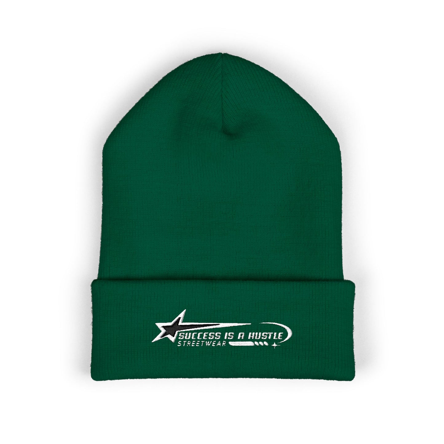 S.I.A.H "Hustle Orbit" (White Edition) Classic Cuffed Beanie