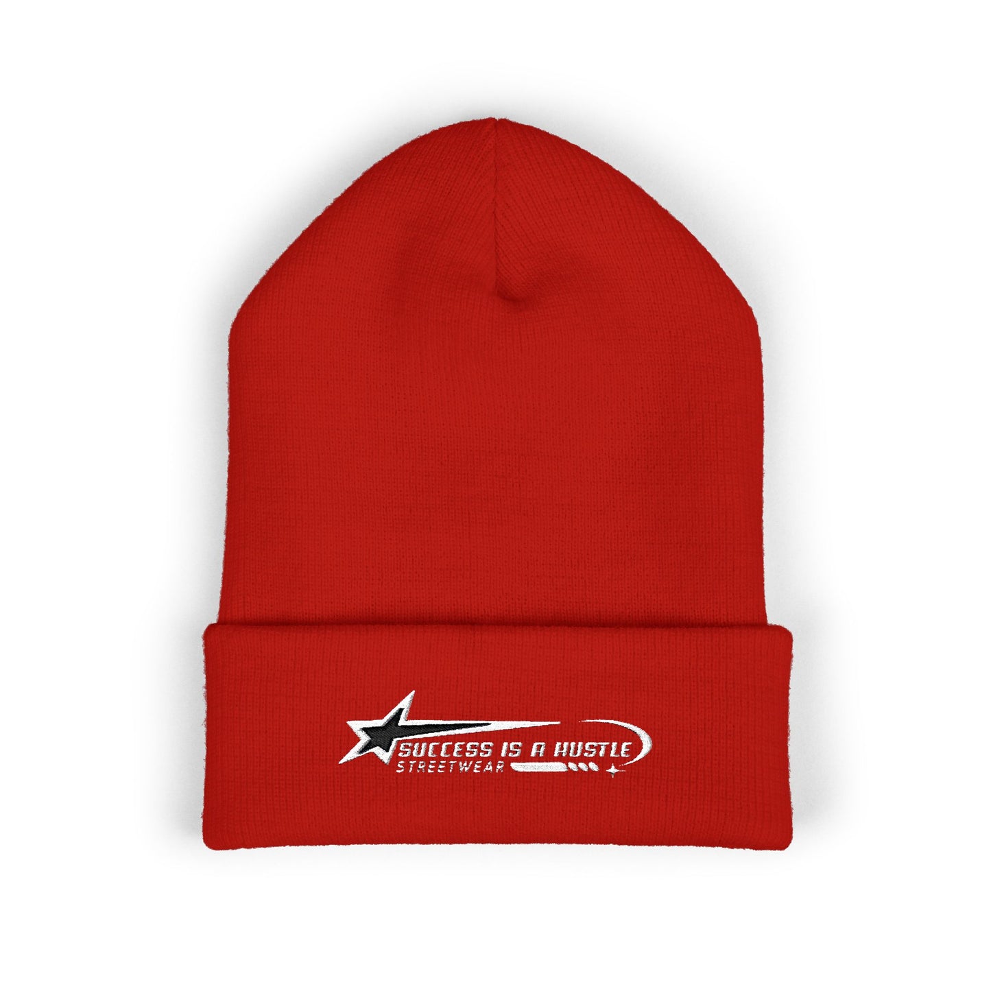 S.I.A.H "Hustle Orbit" (White Edition) Classic Cuffed Beanie