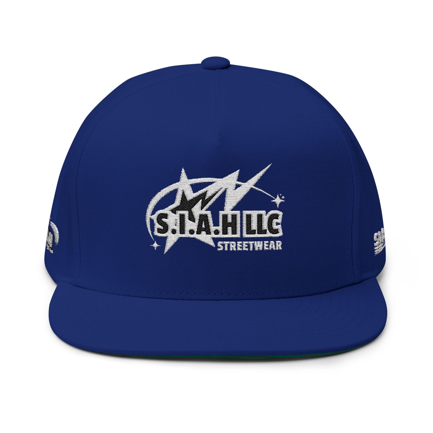 S.I.A.H  "Shockwave Standard" (White Edition) Flat Bill Cap