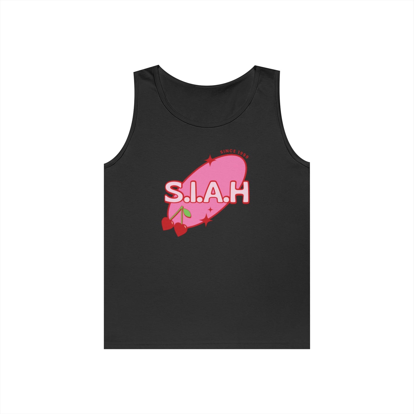 S.I.A.H "Cherry Genesis" Unisex Heavy Cotton Tank Top