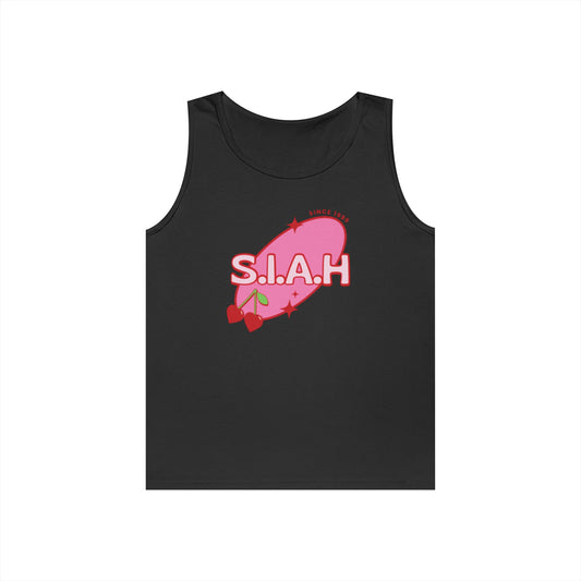 S.I.A.H "Cherry Genesis" Unisex Heavy Cotton Tank Top