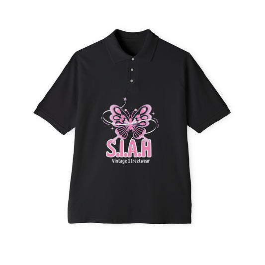 S.I.A.H "Butterfly Rebirth" Men's Piqué Polo
