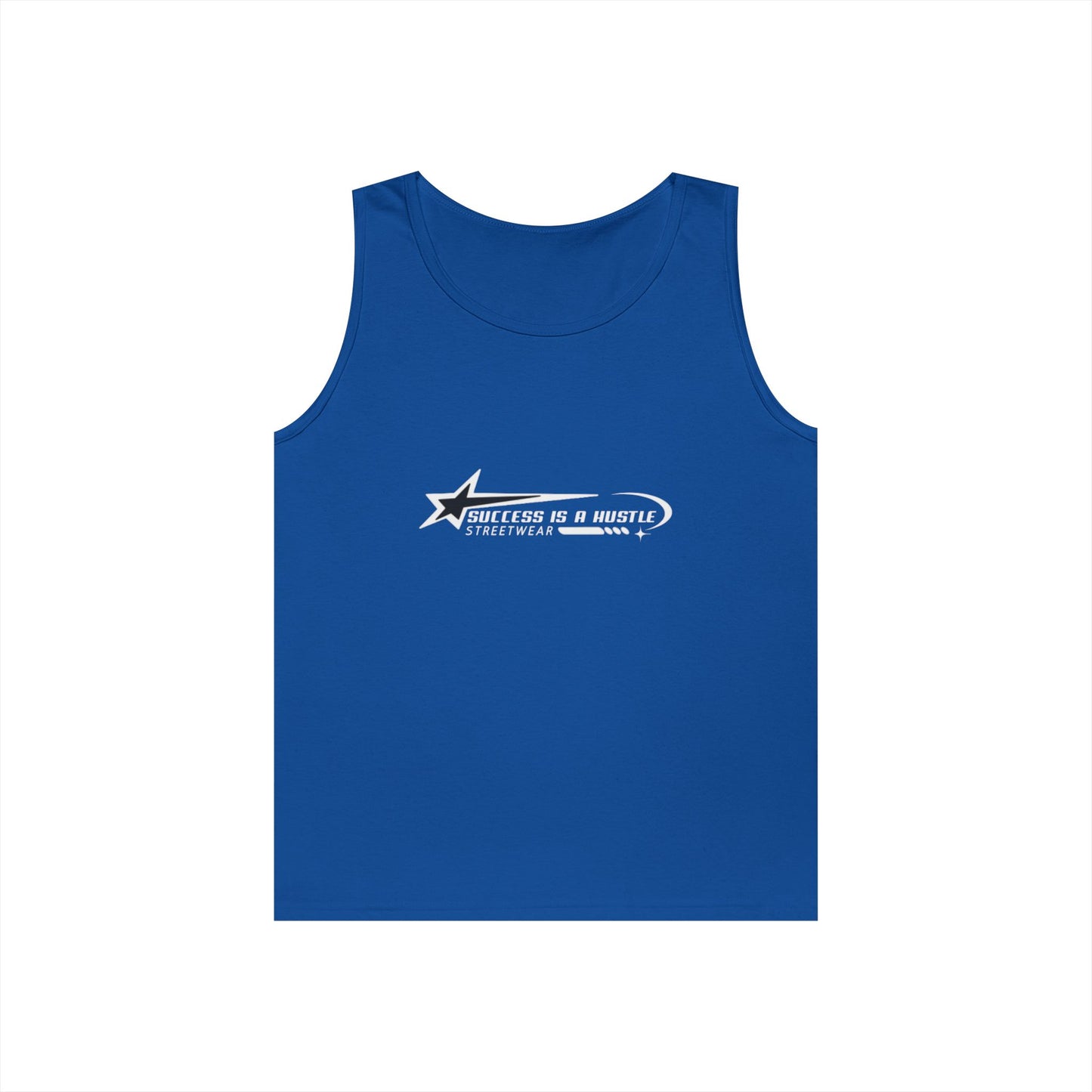 S.I.A.H "Hustle Orbit" (White Edition) Unisex Heavy Cotton Tank Top