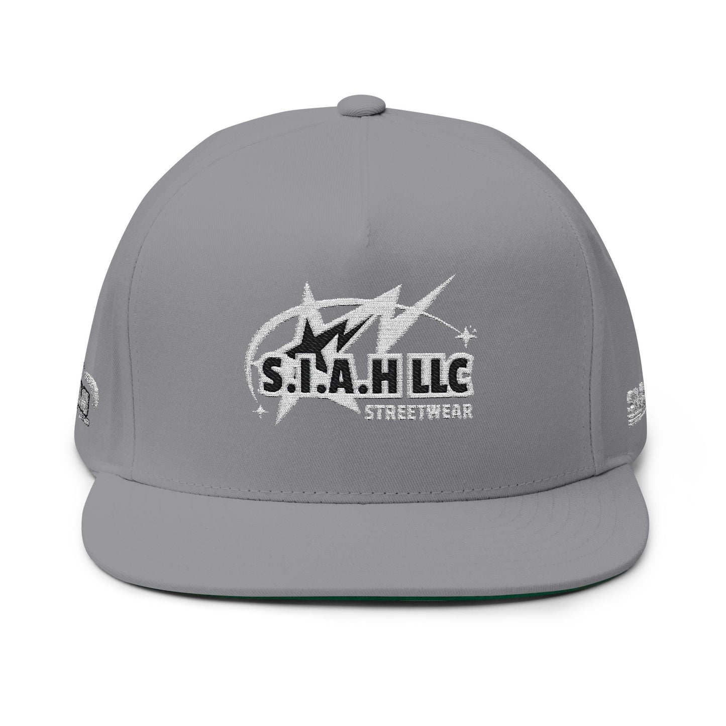 S.I.A.H  "Shockwave Standard" (White Edition) Flat Bill Cap