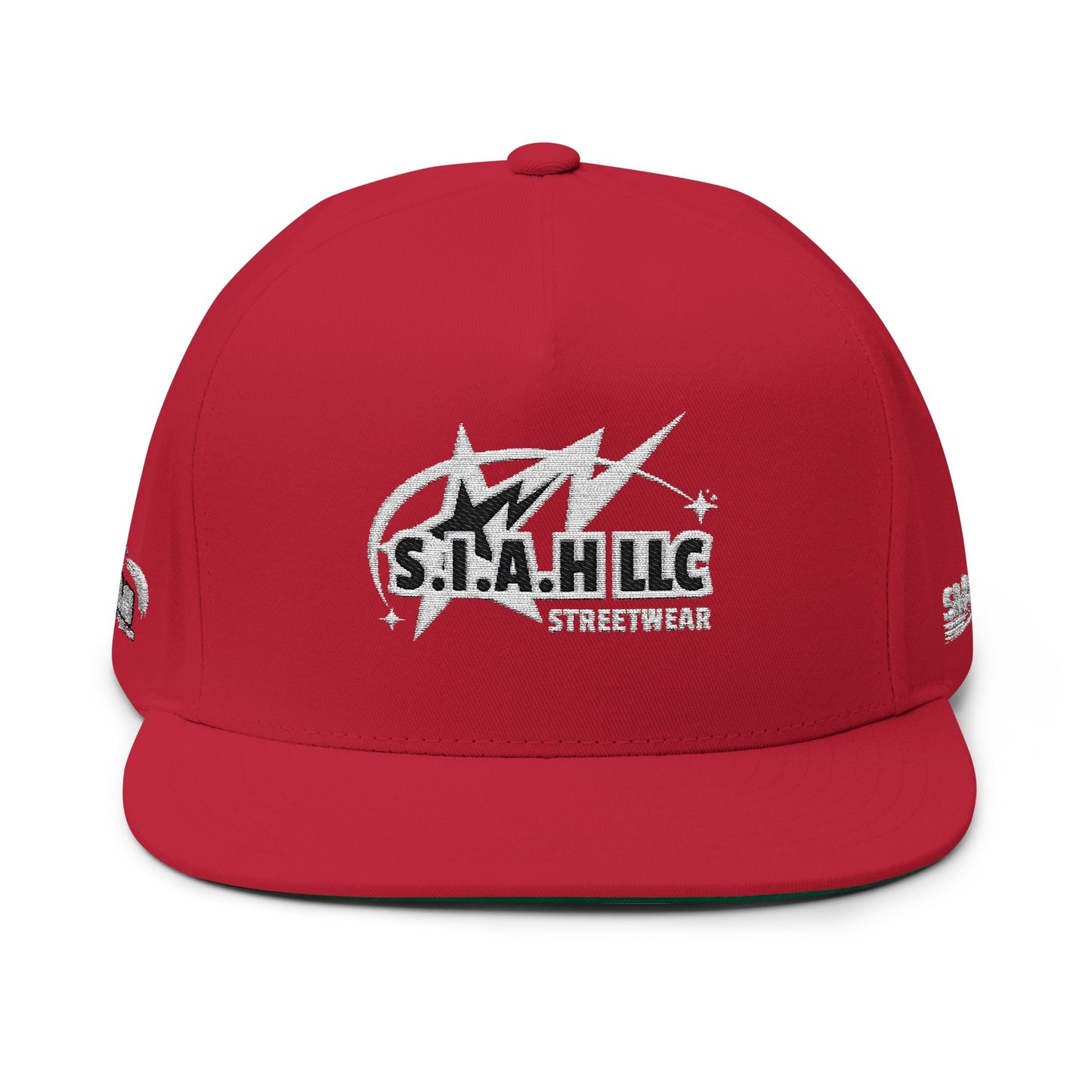 S.I.A.H  "Shockwave Standard" (White Edition) Flat Bill Cap