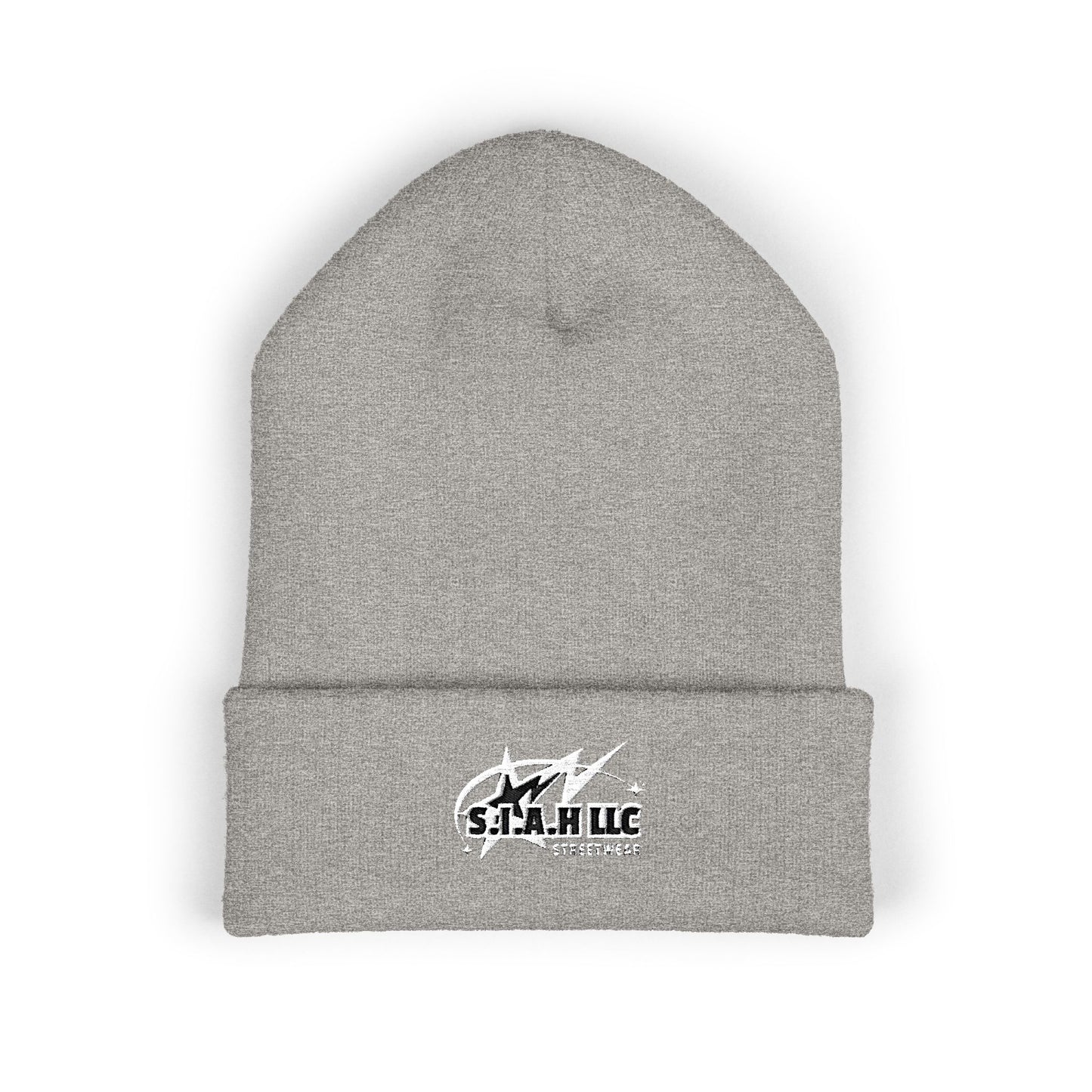 S.I.A.H "Shockwave Standard" (White Edition) Classic Cuffed Beanie