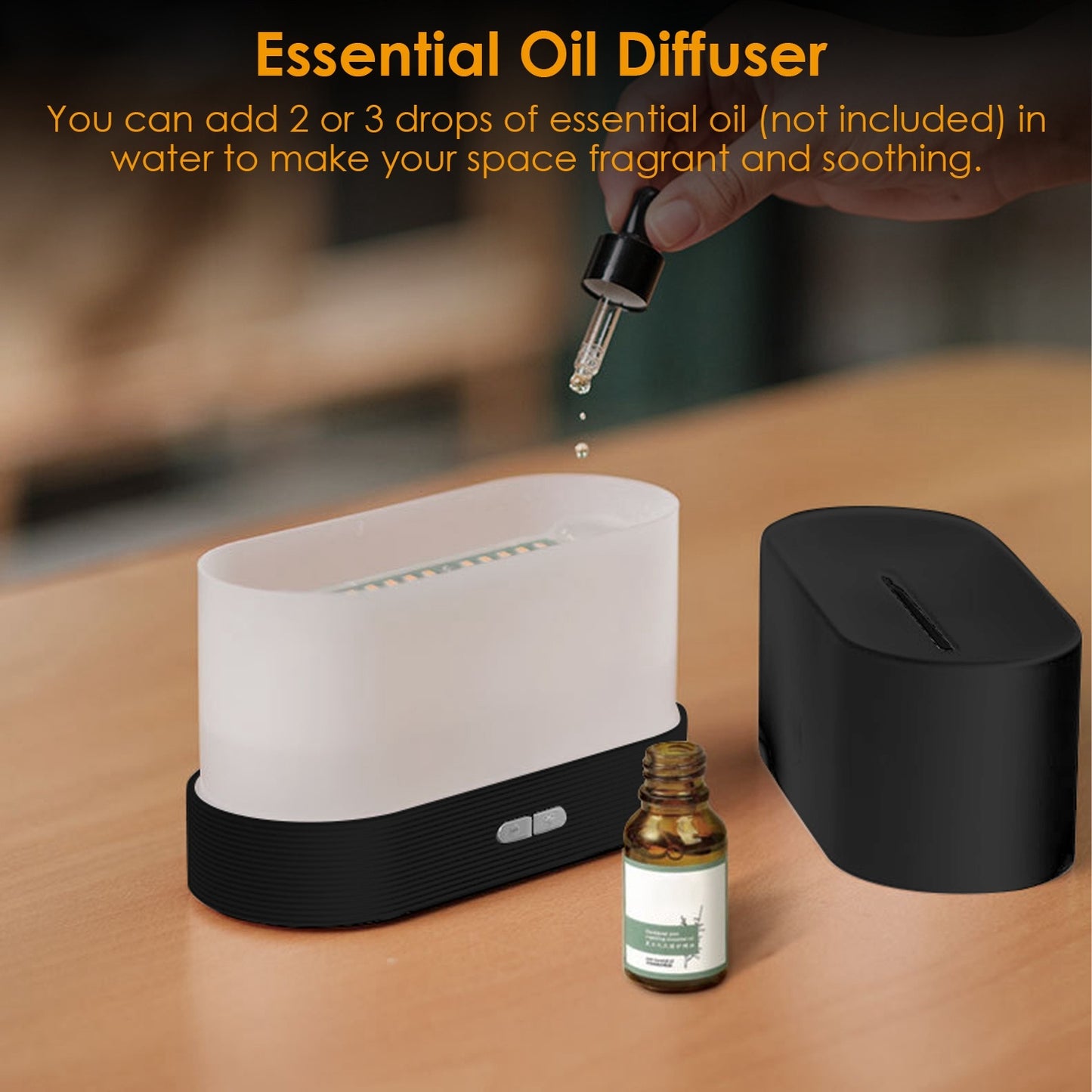 Ultrasonic 20ml Cool Mist Aroma Humidifier Essential Oil Diffuser