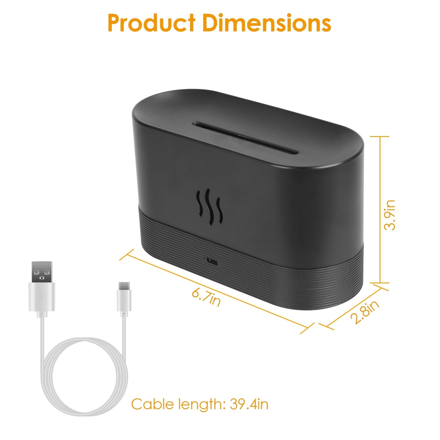 Ultrasonic 20ml Cool Mist Aroma Humidifier Essential Oil Diffuser