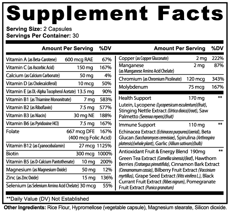 S.I.A.H Complete Multivitamin