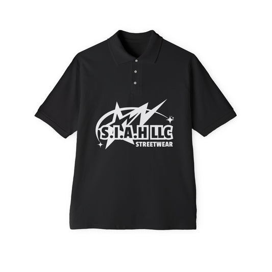 S.I.A.H "Shockwave Standard" (White Edition) Men's Piqué Polo