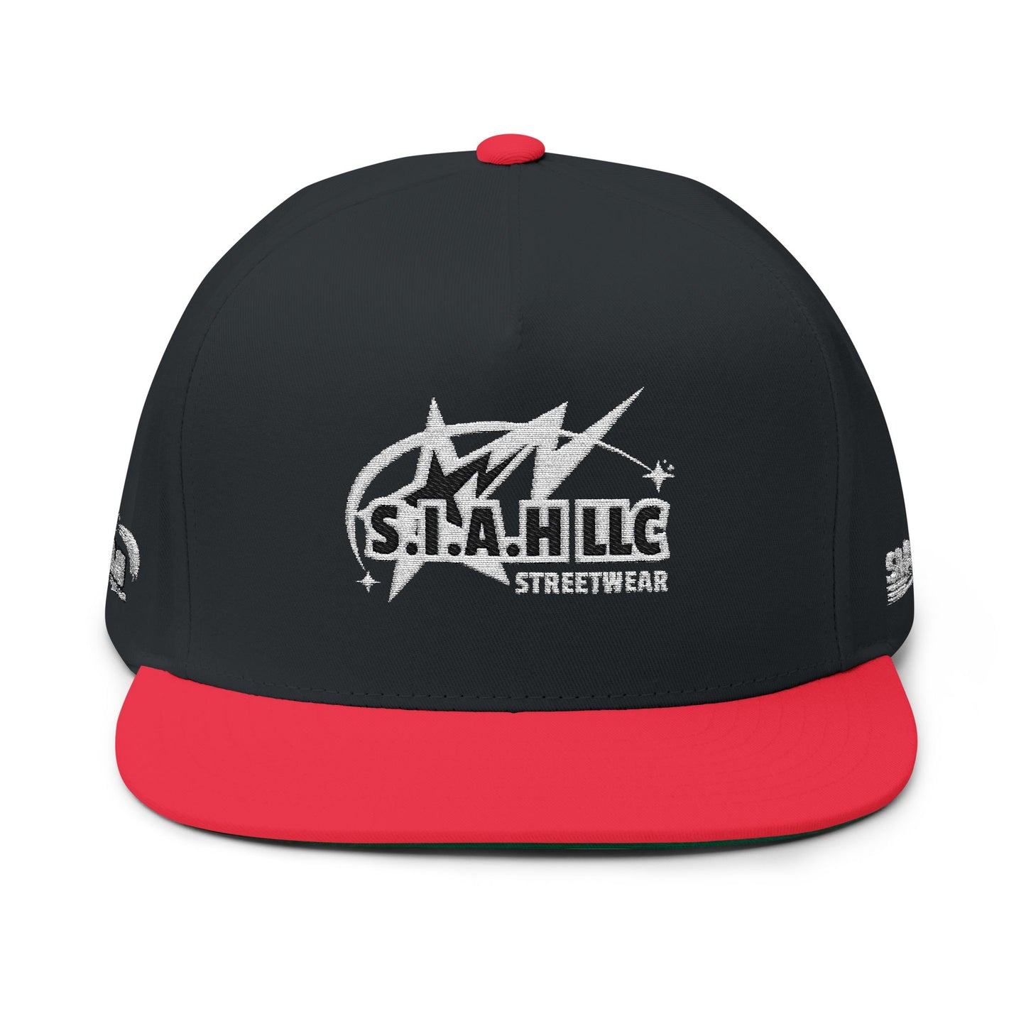 S.I.A.H  "Shockwave Standard" (White Edition) Flat Bill Cap