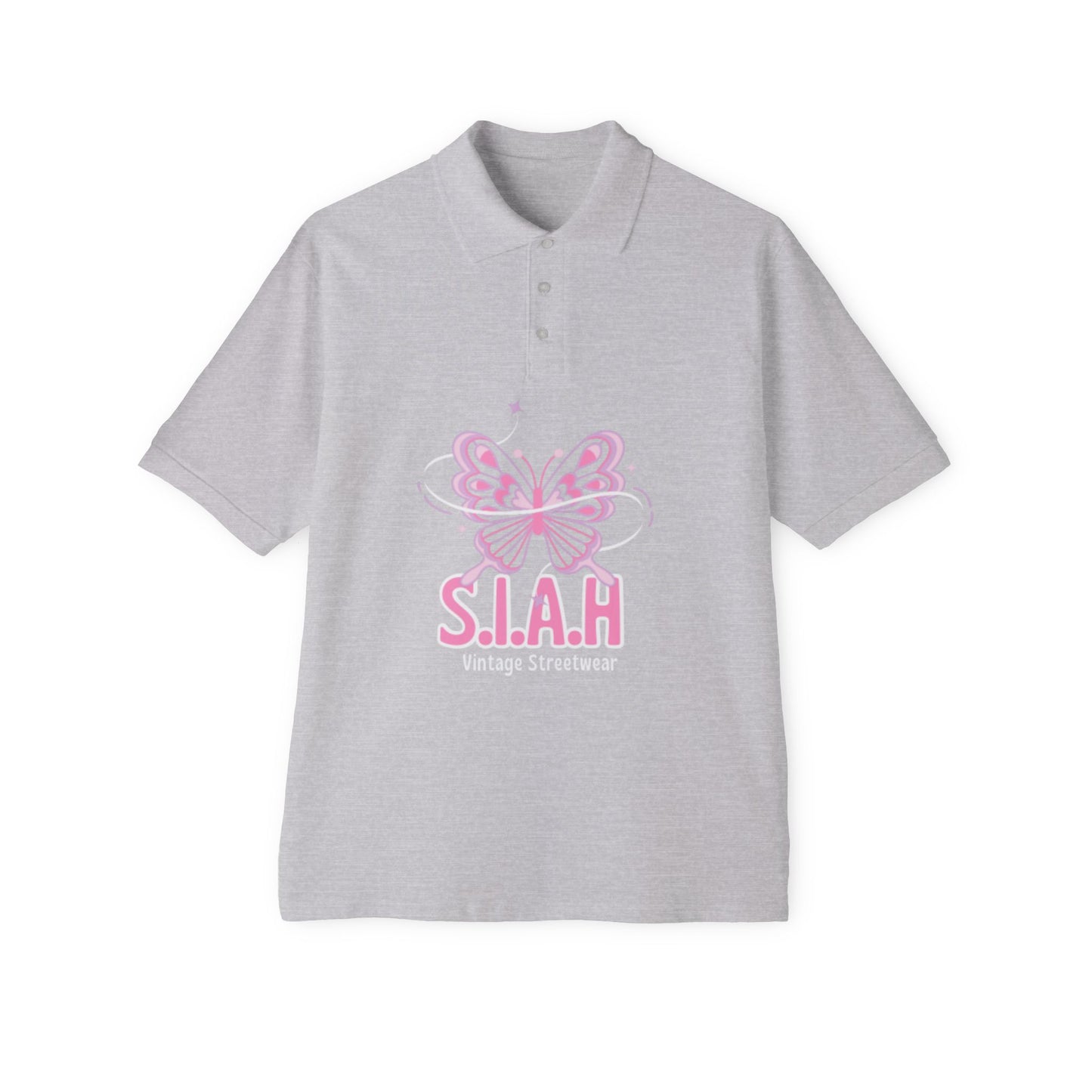S.I.A.H "Butterfly Rebirth" Men's Piqué Polo