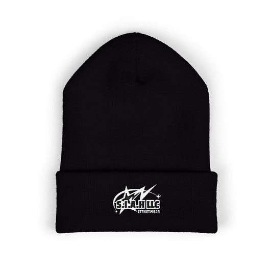S.I.A.H "Shockwave Standard" (White Edition) Classic Cuffed Beanie
