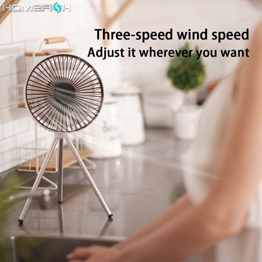 Tripod Portable Desktop/Tent/Hangable/Ceiling Fan