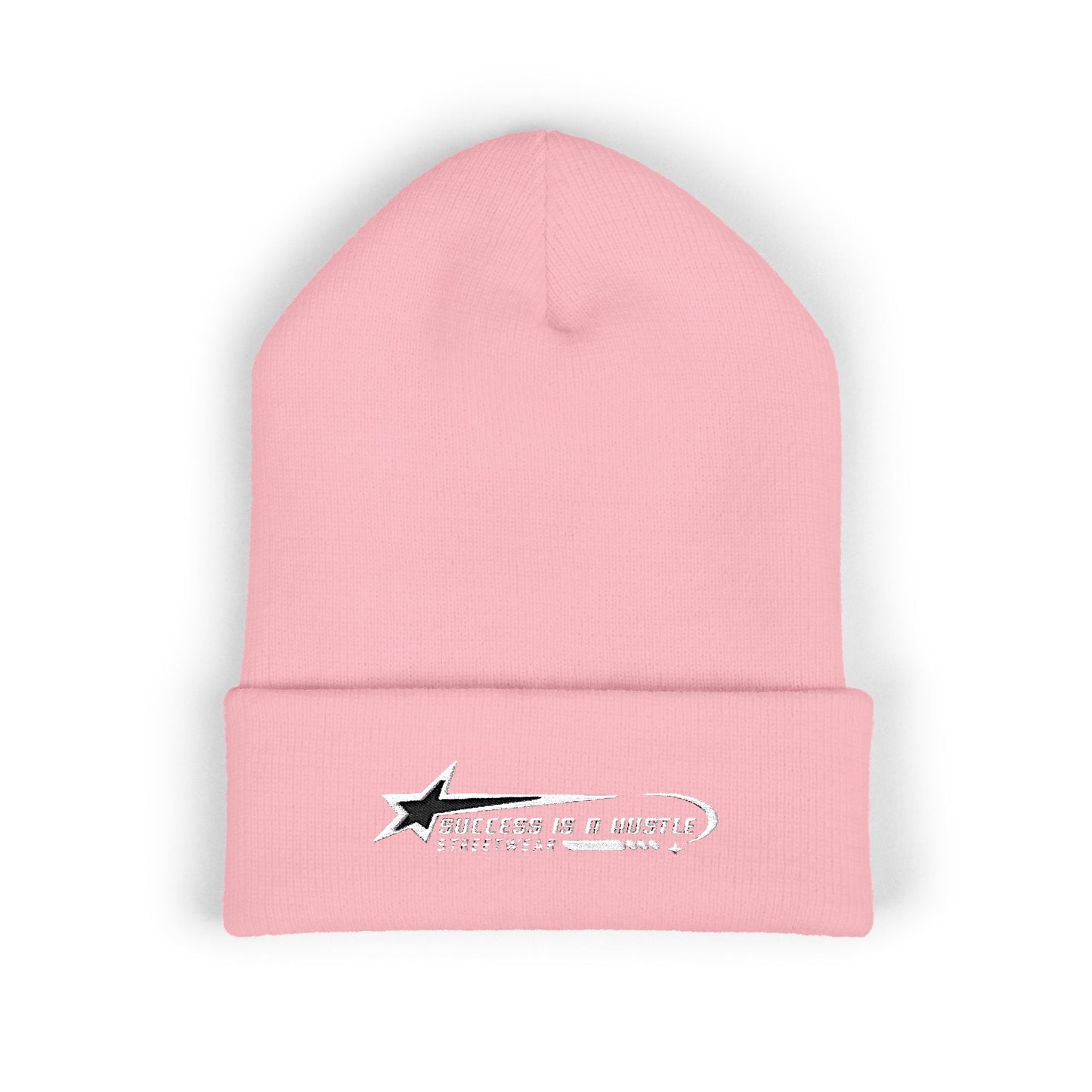 S.I.A.H "Hustle Orbit" (White Edition) Classic Cuffed Beanie
