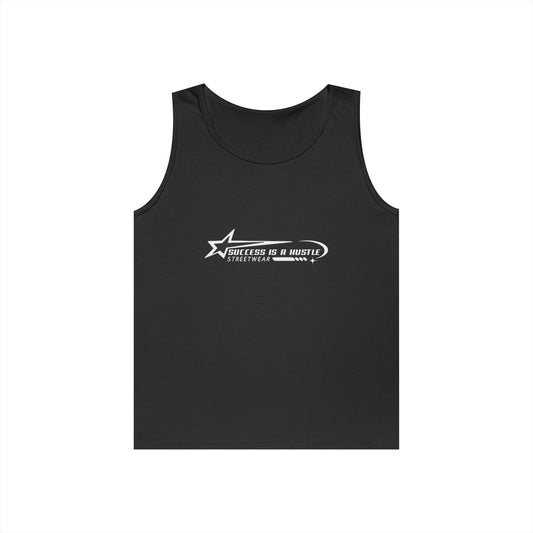 S.I.A.H "Hustle Orbit" (White Edition) Unisex Heavy Cotton Tank Top