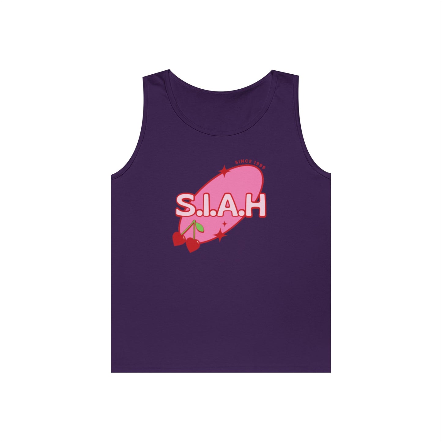 S.I.A.H "Cherry Genesis" Unisex Heavy Cotton Tank Top
