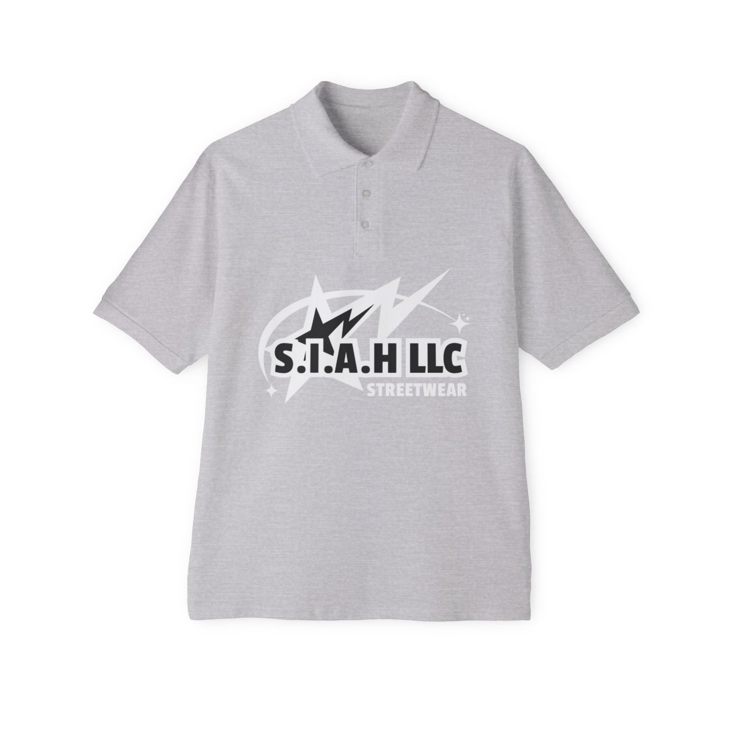 S.I.A.H "Shockwave Standard" (White Edition) Men's Piqué Polo