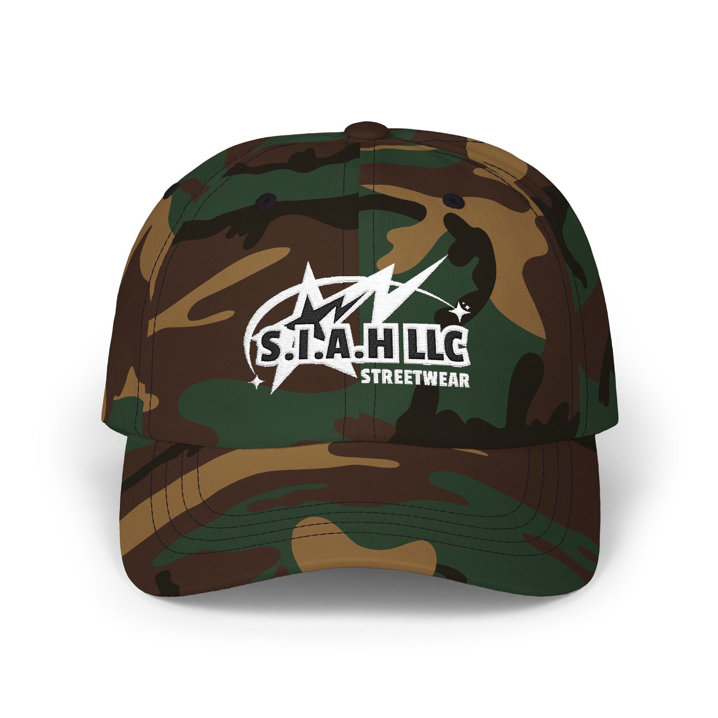 S.I.A.H "Shockwave Standard" (White Edition) Classic Dad Cap