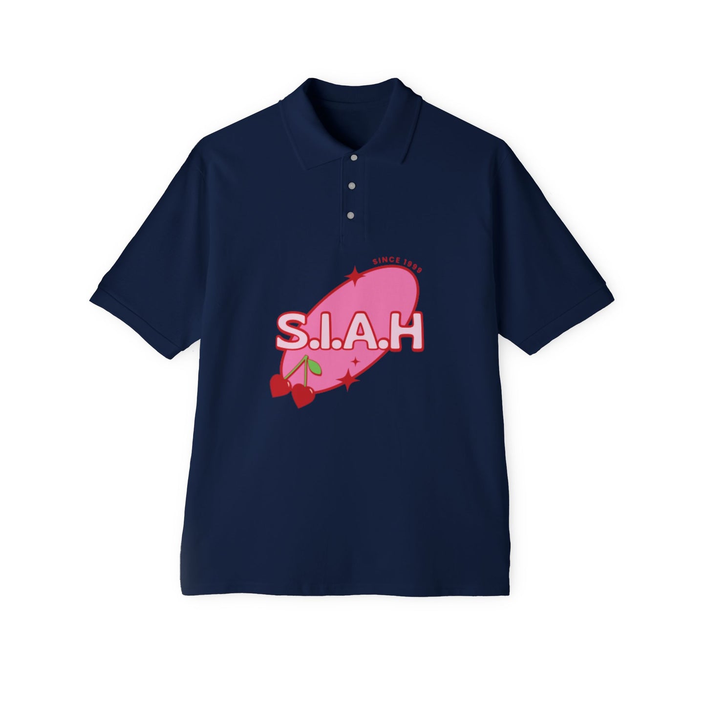 S.I.A.H "Cherry Genesis" Men's Piqué Polo