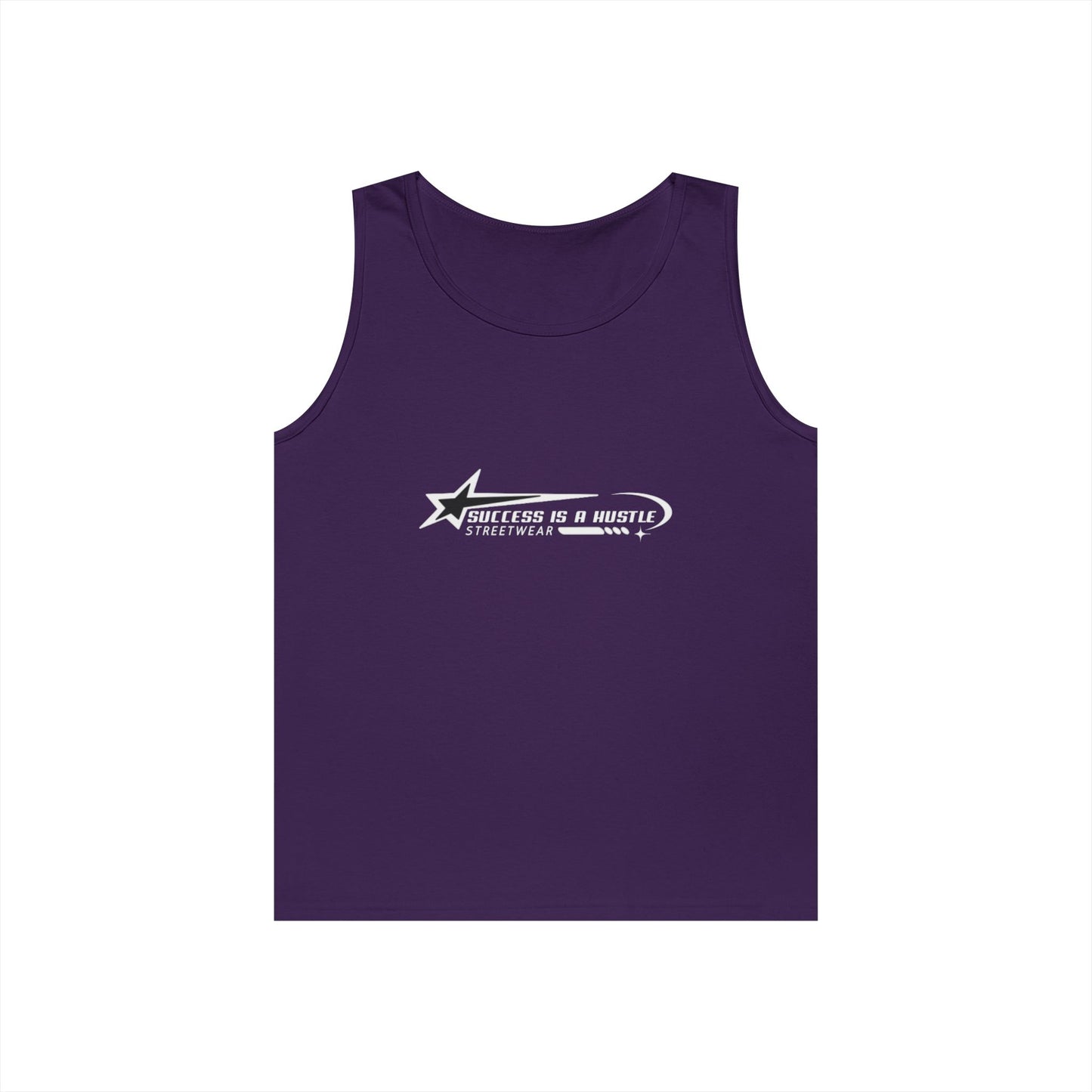 S.I.A.H "Hustle Orbit" (White Edition) Unisex Heavy Cotton Tank Top