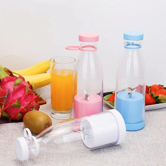 USB Electric Household 6-Leaf Cutter Head Wine Bottle Juicer Cup