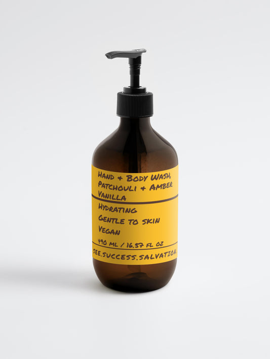 S.I.A.H Patchouli & Amber Vanilla, Hand & Body Wash